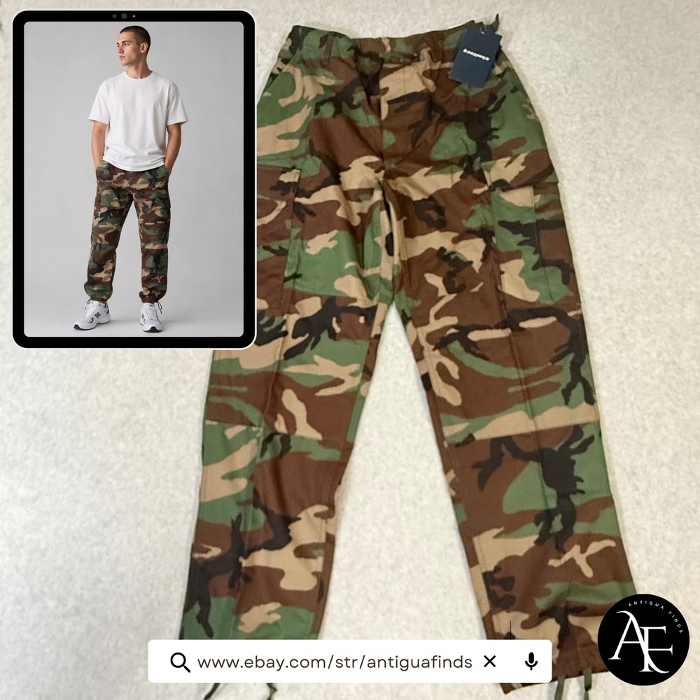 NEW Propper BDU Trouser Woodland Camo Cargo Pants F520155320 Mens Size M/S NWT